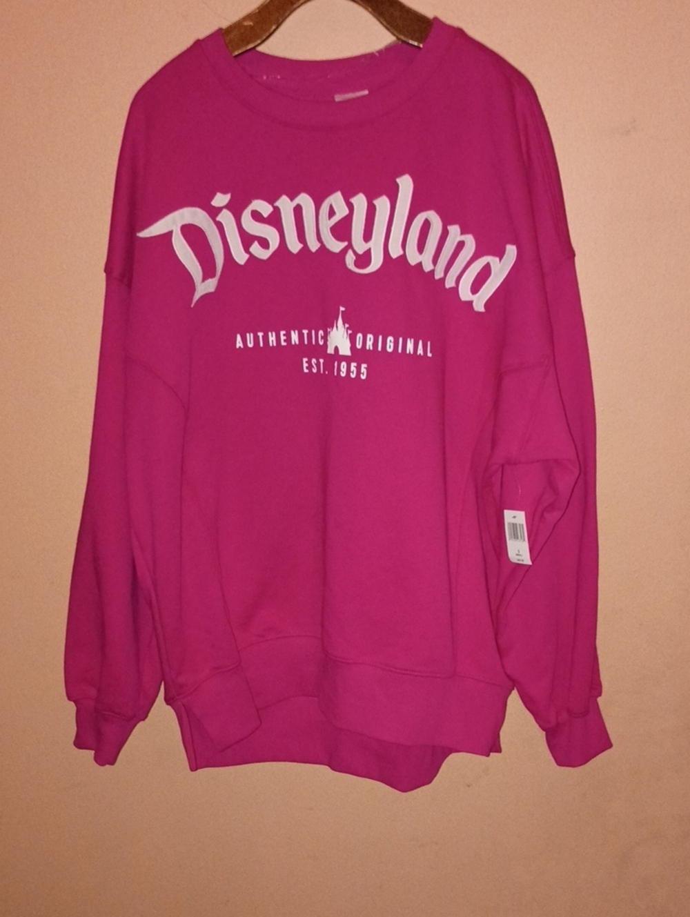 Disneyland Women's Crewneck Sweatshirt - Fuchsia Pink